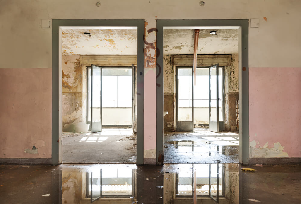 Water extraction process during Brea water damage repair