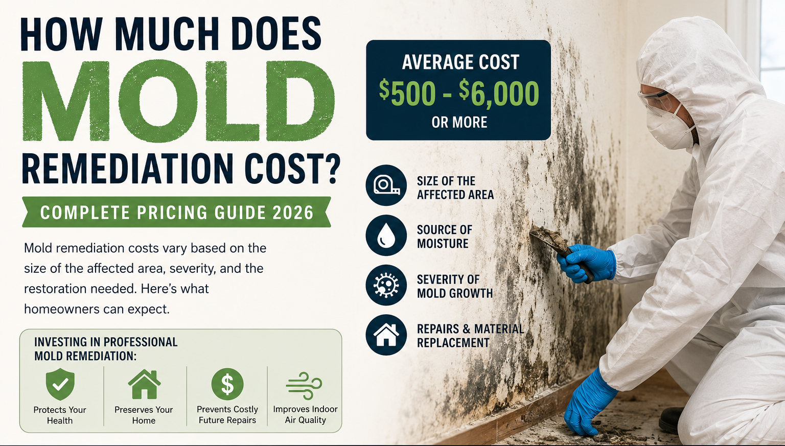 How Much Does Mold Remediation Cost? A Homeowner’s Guide to Pricing and Budgeting